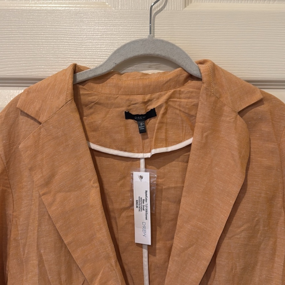 DREW NWT linen blend blazer, small - Picture 4 of 10